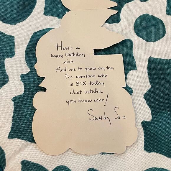 Vintage Hallmark 6th Birthday Card Hall Brothers circa 1946 - Picture 3 of 4